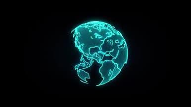 AE自己做的旋转地球AE模板视频的预览图